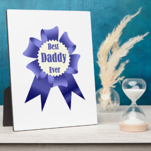 Sieger des besten Daddy-Jungs-Awards für das Pater Fotoplatte