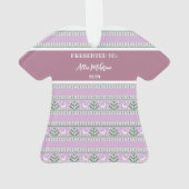 Sieger des zweiten Platzes Ugggi Weihnachts-Sweate Ornament (Rückseite)