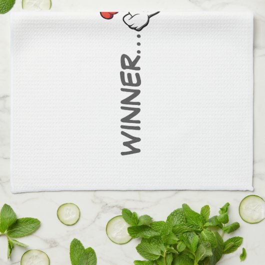 "Sieger Dinner" Grilltücher Olympian Effort Geschirrtuch (Gefaltet)