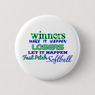 Sieger….Fasten Neigungs-Softball Button