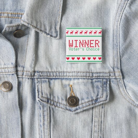 Sieger-Knopf für klebriges Strickjacke-Party Button (Beispiel)