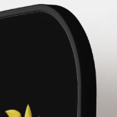 Sieger-Kranz-Monogramm und Name BlackBG Pickleball Schläger (Linke Seite)