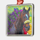 Sieger-Kreis 2 Silbernes Ornament (Links)