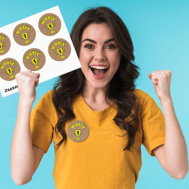 Sieger-Party-Siegertrophäe Runder Aufkleber