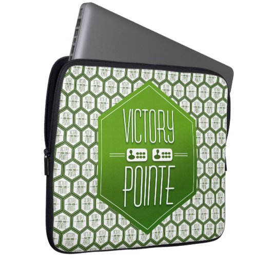 Sieger-Pointe-Allround-Logo Laptopschutzhülle (Vorne Rechts)