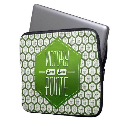 Sieger-Pointe-Allround-Logo Laptopschutzhülle (Vorderseite Links)