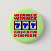 SIEGER-SIEGER-HUHN-ABENDESSEN BUTTON (Vorderseite)