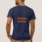 Sieger-Sieger-Huhn-Abendessen T-Shirt (Rückseite)