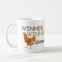 Sieger-Sieger-Huhn-Abendessen-Tasse