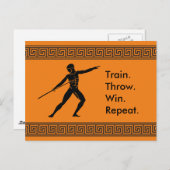 Siegerformel für griechische Sportler Postkarte (Vorne/Hinten)