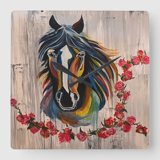 Siegerkreis Quadratische Wanduhr (Vorderseite)