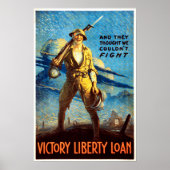 Siegermächtigung Amerika Propaganda des Weltkriegs Poster (Vorne)