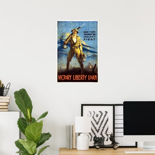 Siegermächtigung Amerika Propaganda des Weltkriegs Poster (Heimbüro)