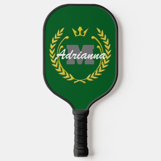 Siegermächtigung und Name GreenBG Pickleball Schläger (Vorderseite)