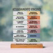 Siegermentalität Acrylschild (Neutral)