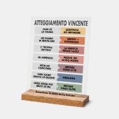 Siegermentalität Acrylschild (Winkel)