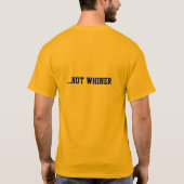 "SIEGERnicht WHINER " T-Shirt (Rückseite)