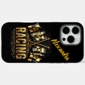 Siegesfahnen zeigen Spannung im Rennen Case-Mate iPhone Hülle (Rückseite (Horizontal))