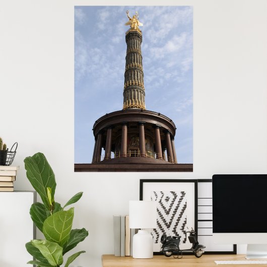 Siegessäule Berlin Poster (Heimbüro)