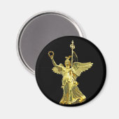 Siegessäule, Berlin (v10blac) Magnet (Vorderseite/Rückseite)