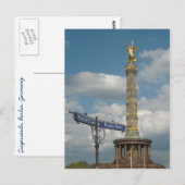 Siegessäule, Victory Column, Berlin, Germany. Postkarte (Vorne/Hinten)