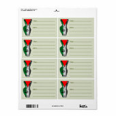 Siegessymbol Hand Widerstand rotes Dreiecksymbol (Vorne)