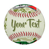 Siegessymbol Hand Widerstand rotes Dreiecksymbol Baseball (Vorderseite)