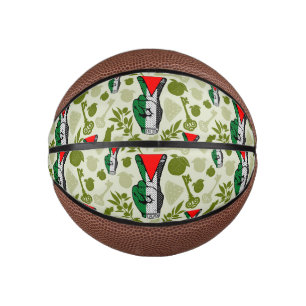 Siegessymbol Hand Widerstand rotes Dreiecksymbol Mini Basketball