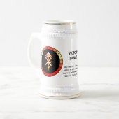 Siegestanz Bind Rune Trinkstein Bierglas (Vorderseite Links)