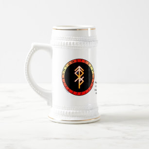 Siegestanz Bind Rune Trinkstein Bierglas