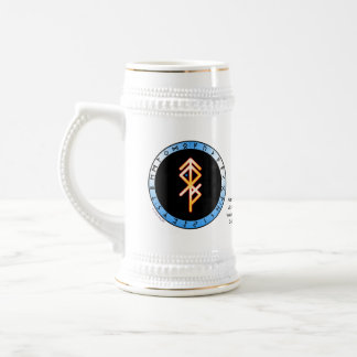 Siegestanz-Bindrune-Trinkstein Bierglas