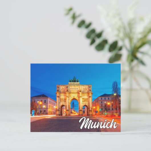 Siegestor, München, Deutschland Postkarte (Stehend Vorderseite)