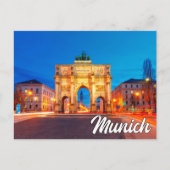 Siegestor, München, Deutschland Postkarte (Vorderseite)
