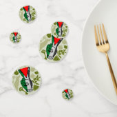 Siegeszeichen des roten Dreieck-Widerstands der Ha Konfetti (Gruppe)