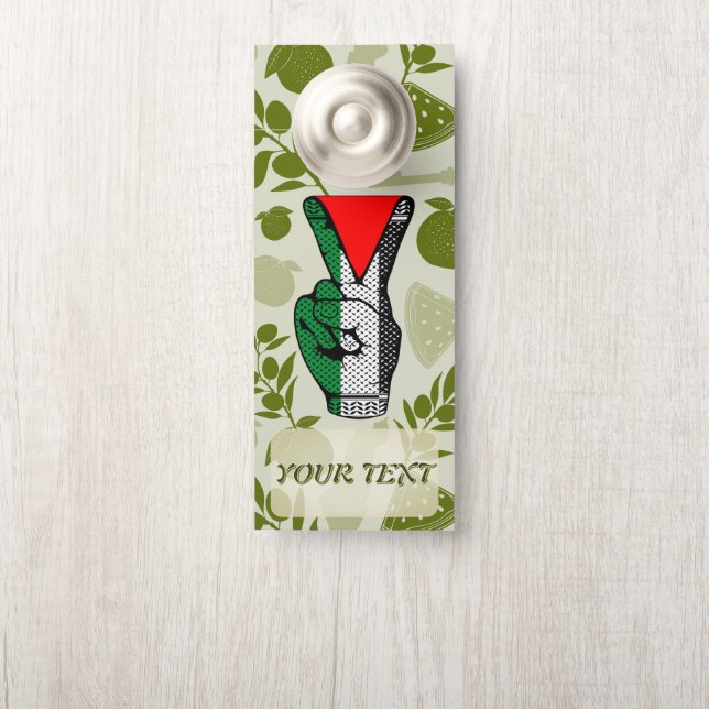 Siegeszeichen des roten Dreieck-Widerstands der Ha Türanhänger (Auf Knauf)