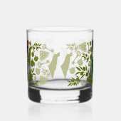 Siegeszeichen des roten Dreieck-Widerstands der Ha Whiskyglas (Rechts)