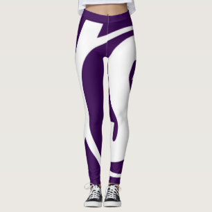 Siegeszug Leggings in Weiß und Lila
