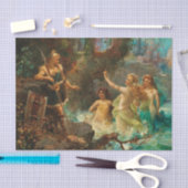 Siegfried und die Rheintochter von Hans Zatzka Seidenpapier (Handwerk)