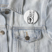 Sieggruß oder Friedenszeichen Button (Beispiel)