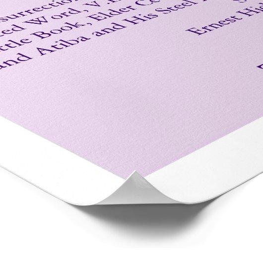 Siegposter, ... poster (Ecke)