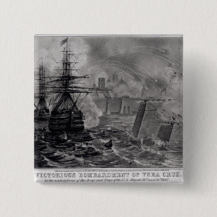 Siegreiche Bombardierung von Vera Cruz Button