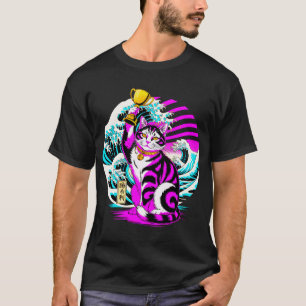 Siegreicher Maneki-neko - Japanische Glückskatze T-Shirt