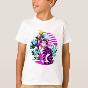 Siegreicher Maneki-neko - Japanische Glückskatze T-Shirt