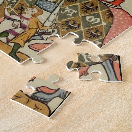 Siegreicher Ritter, 14. Jahrhundert Puzzle (Seite)