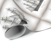 Siegschiff 1805 geschenkpapier (Rolleneckpunkt)