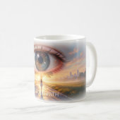 Sieh Deinen Weg Vision Art Becher Kaffeetasse (VorderseiteRechts)