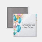 Sieh den Geburtstag Magnet (Vorderseite/Rückseite)
