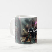 🤖 Sieh dich selbst Cyberpunk Android Tasse (Vorderseite Links)