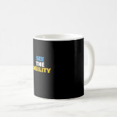 Sieh die Fähigkeit Disability Pride individuell ge Kaffeetasse (VorderseiteRechts)