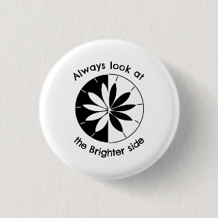 Sieh Die Hellere Seite Inspirierend Button